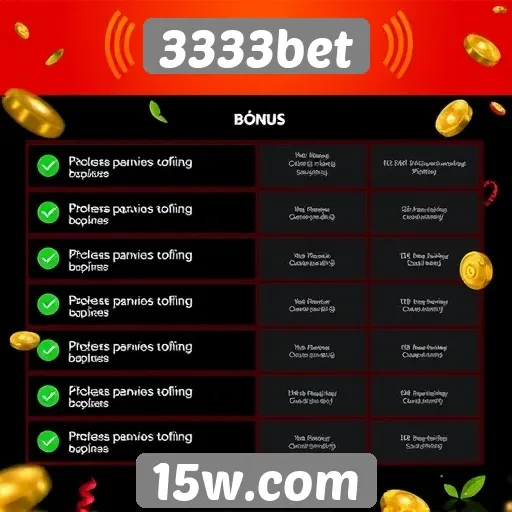 Como funciona o sistema de bônus da 3333bet